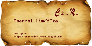 Csernai Mimóza névjegykártya